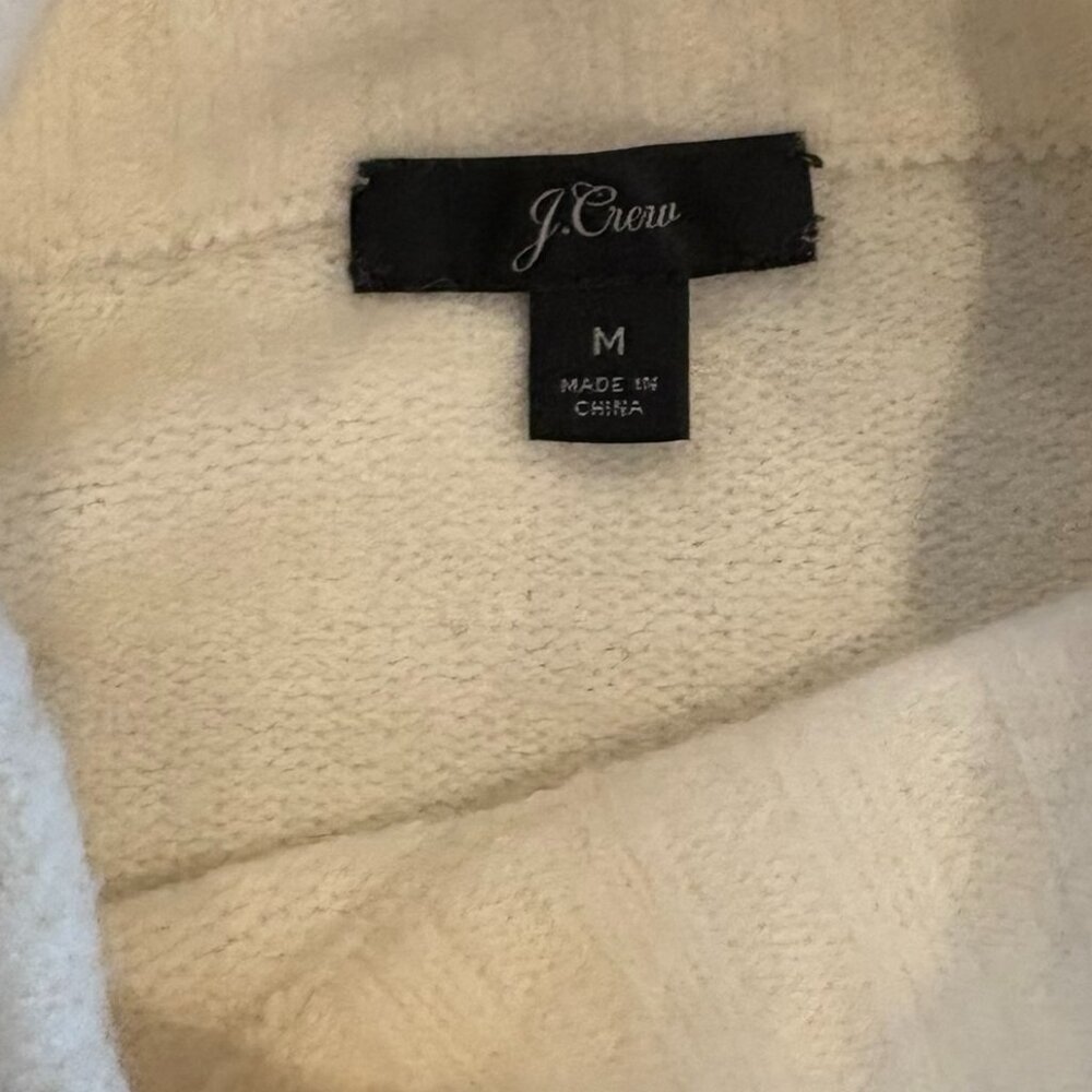 J. Crew colorblock mock turtle neck sweater, size M, very gently worn - Picture 3 of 4